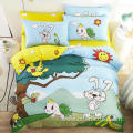 Cartoon Printed 100% Cotton 3 sets Bedding Set